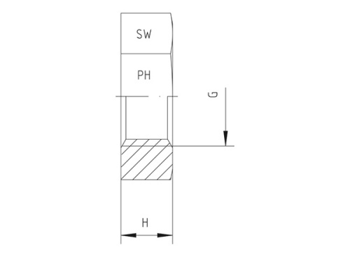 Pojistné matice průchodkové spojky: 16 x 1,5mm