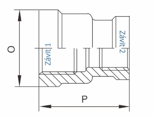 Redukce - typ 335 - 1.4401: 5/4" x 3/4"