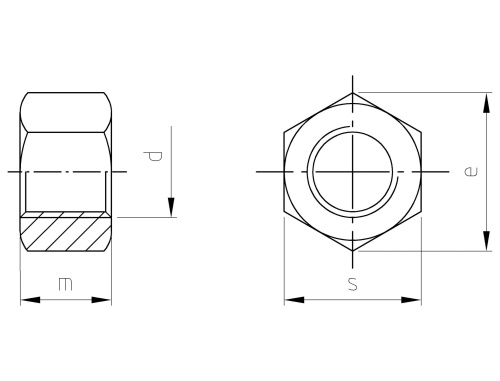 Nerezová matice UNI 5587 A2 M 4