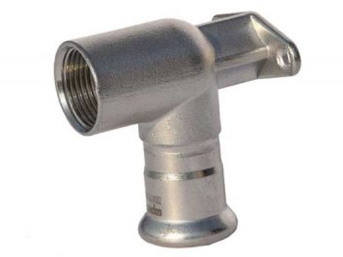 Nerezové koleno PREX 90° adaptér nástěnný dlouhý 18xRp1/2 316L