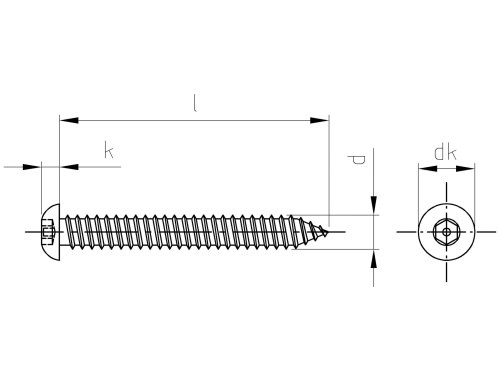 Art. 9110 A2 C 4,8X25 HEX-PIN 3