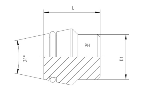 Záslepka pro zářezný kroužek, NBR, PN250: 35