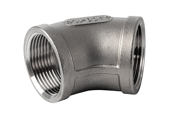 Koleno 45° F/F, 1.4408, 45 st., BSP, 3"