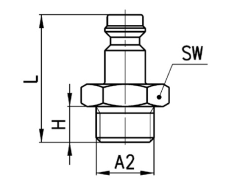 QUICK-RELEASE COUPLING 1/4