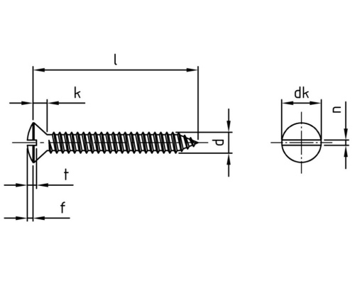 DIN 7973 A2 C 3,9X16