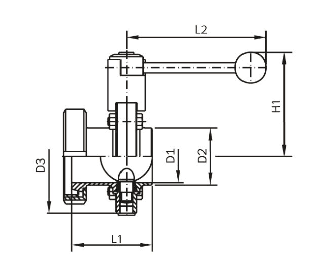 Klapka AWH-1.4301-EPDM-K/S: DN 150