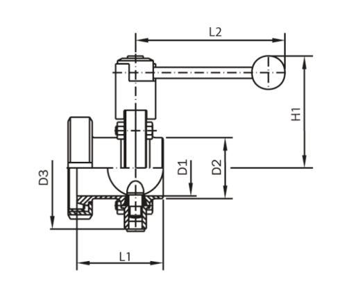 Klapka AWH-1.4301-EPDM-K/S: DN 150