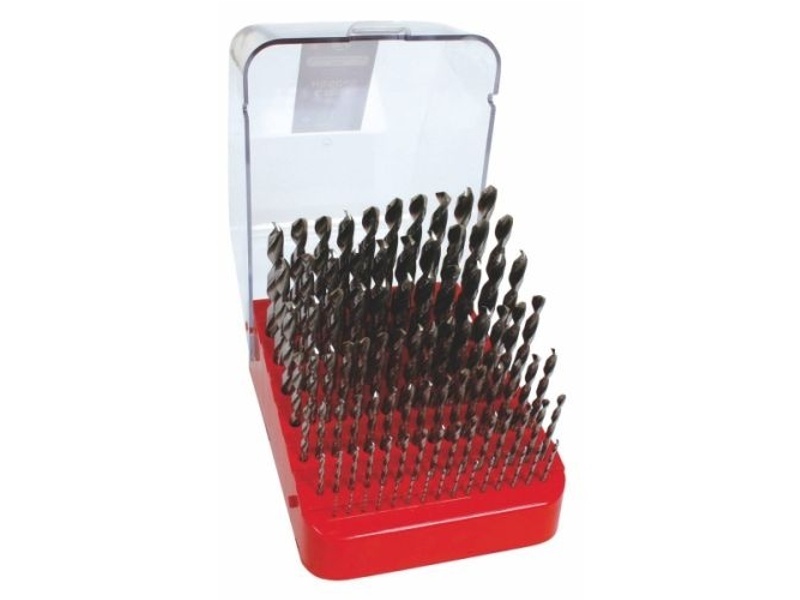 Sada vrtáků 91-dílná, 1,00-10,00x0,1mm, stojánek plastový s víkem