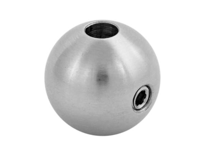 Wire rope ball stopper, grinded surface A4 3mm M4 15mm                          