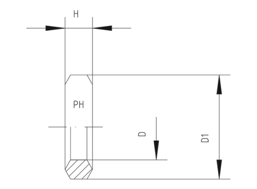 Nerezový těsnící kroužěk vnitřních závitů: 1/2"