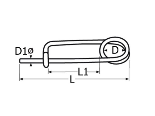 Safety spring, A4 - 4x100mm                                                     