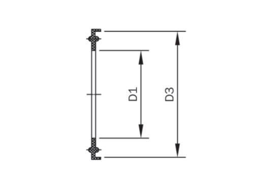 CLAMP těsnění - NBR: DN 20/26,9