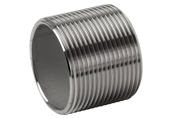 Trubkový nipl, 316L, ISO 228, BSP, 1/4"x18mm