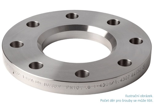 Točivá příruba, 1.4404, EN-1092 02 A, PN6, DN 80/88,9