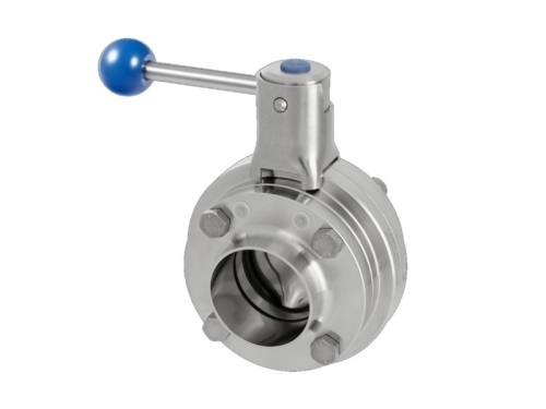 Klapka přímá s kompaktní mezipřírubou - AWH - 1.4301: DN 65                     