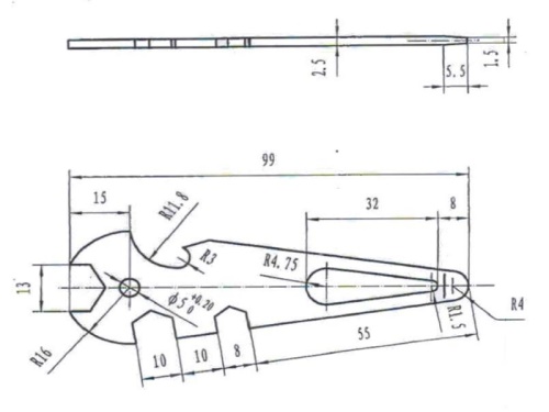 Klíč univerzální - AN 8306/A2                                                   