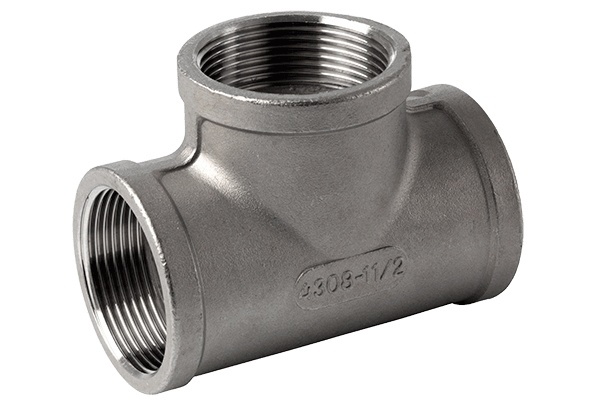 T-kus F/F/F, 1.4408, ISO 228-1G, BSP, 6/4"