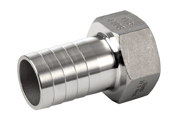 Hadicový nástavec s vnitřním závitem, 1.4408, ISO 228-1G, BSP, 1/4"x9mm