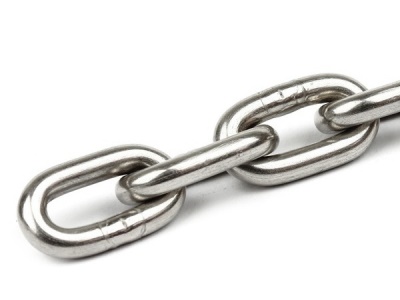 Řetěz, DIN 766, krátký článek, nerez